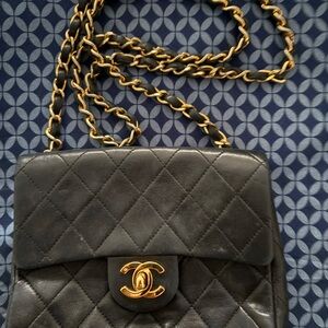 Chanel Black Quilted Leather Bag